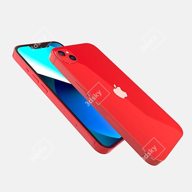 Title: Sleek iPhone 13: Perfect Mobile Marvel 3D model image 3