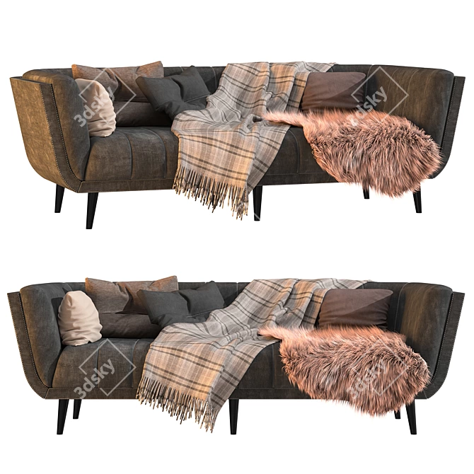 Elegant Tampa Sofa: High-Quality, Modern Design 3D model image 1