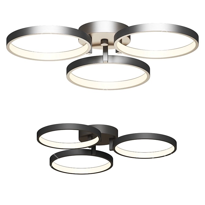 Stylish LED Ceiling Light 3D model image 2