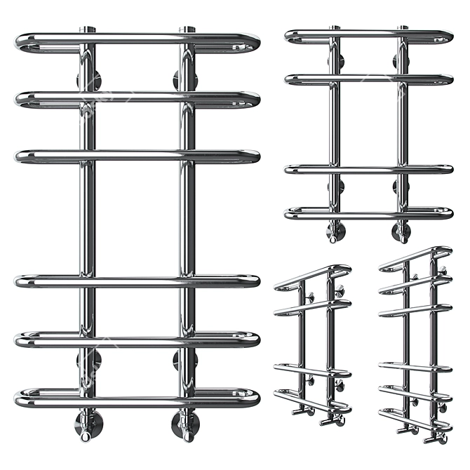 Sahara P4 500x596: Stylish Towel Warmer 3D model image 1