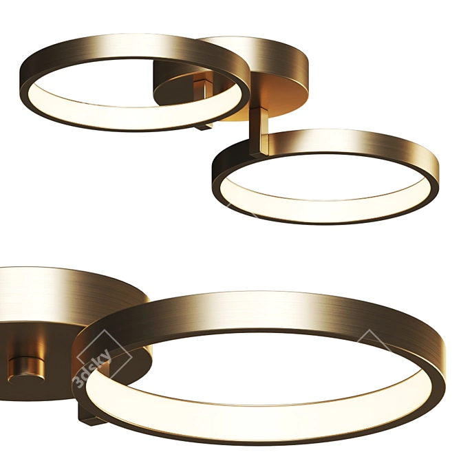 Modern LED Ceiling Light 3D model image 1