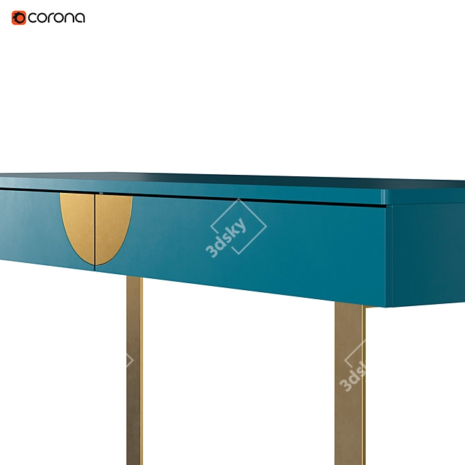 Sleek Glinda Console Table 3D model image 3
