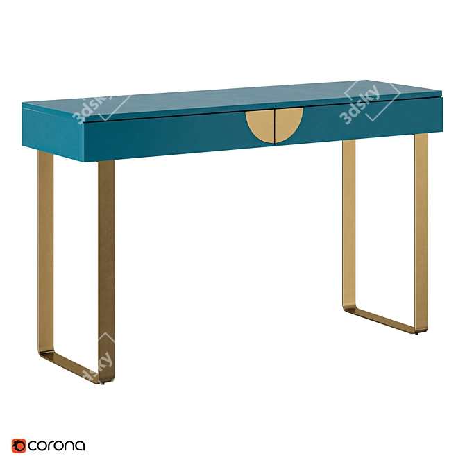 Sleek Glinda Console Table 3D model image 5