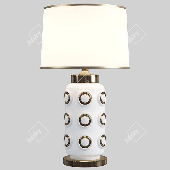 Golden Dots Ceramic Table Lamp 3D model image 2