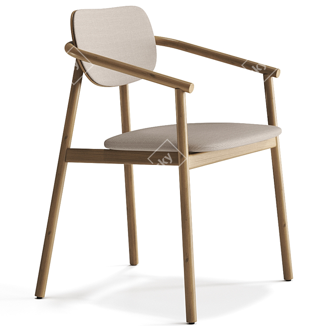 Elegant Klara Armchair by Moroso 3D model image 1
