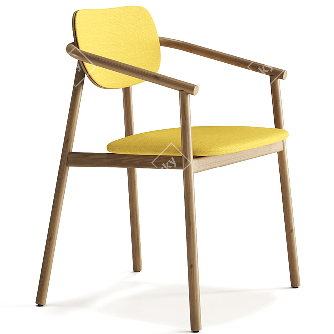 Elegant Klara Armchair by Moroso 3D model image 3