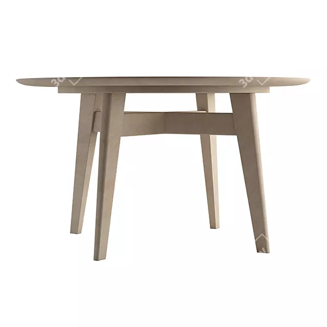Elegant ABREY Round Table 3D model image 1