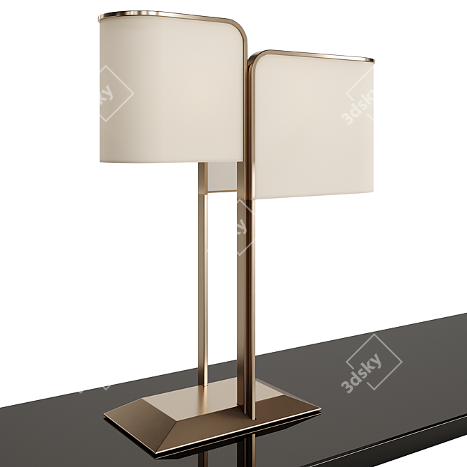 Gilded Elegance: FENDI HERON 2022.1 3D model image 1