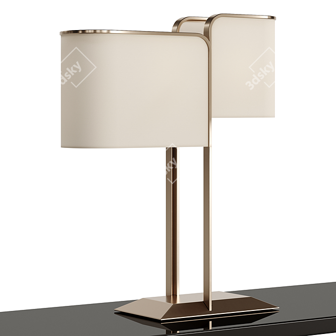 Gilded Elegance: FENDI HERON 2022.1 3D model image 2