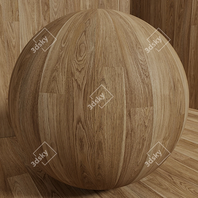 Seamless Chestnut Wood Box Set 3D model image 4