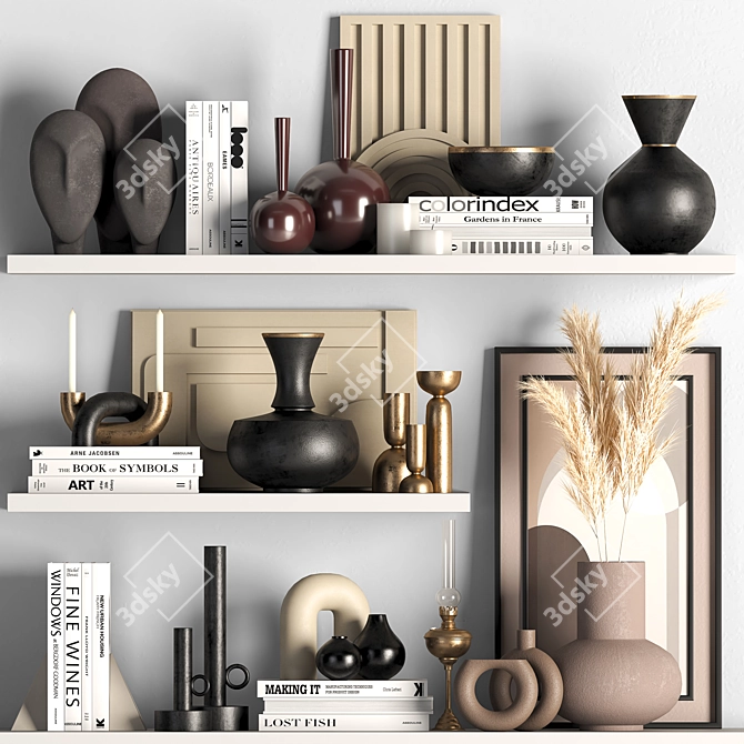 Elegant Decor Set 2015 3D model image 1