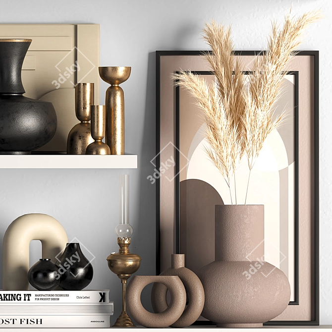 Elegant Decor Set 2015 3D model image 2