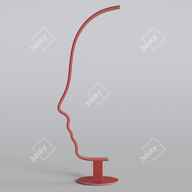Elegant Lisett: Modern Designer Lamp 3D model image 2