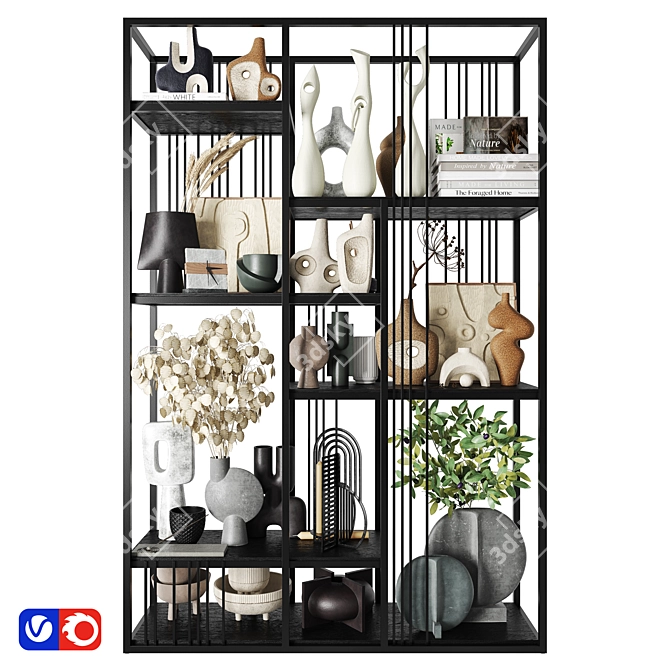 Elegant Room Divider: RIET 3D model image 1