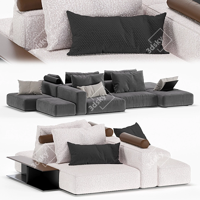 Westside Modular Sofa: Versatile Elegance for Any Space 3D model image 1