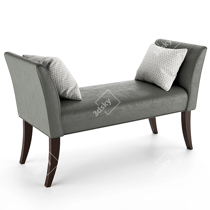 Elegant GOYA Sofa 3D model image 2