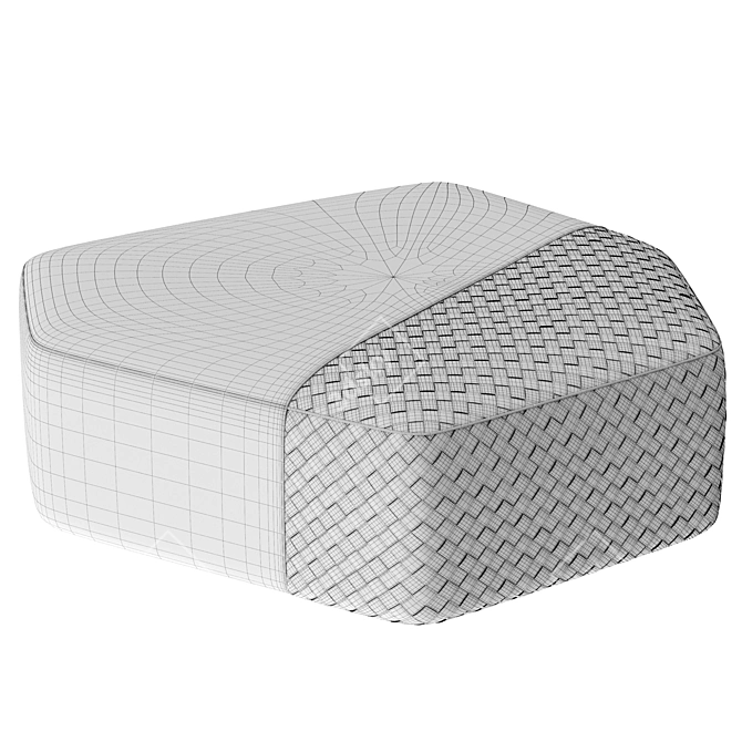 Luxurious Ulivi Dominic Pouf 3D model image 6