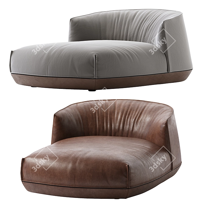 Sleek Brioni Daybed: Stylish, Versatile, and Luxurious 3D model image 1