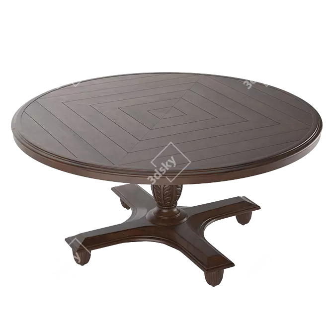 Albero Koloniale Aluminum Outdoor Table 3D model image 1