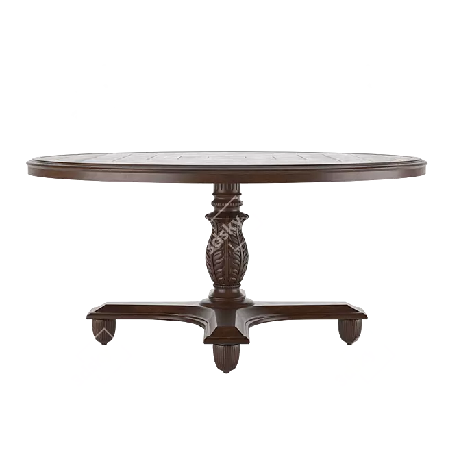Albero Koloniale Aluminum Outdoor Table 3D model image 2