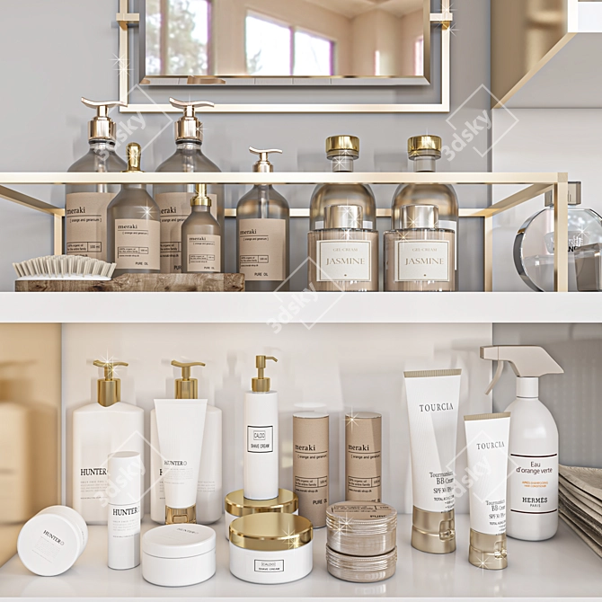 Versatile Bathroomset 110: Adjustable Design & High-Quality Materials 3D model image 3