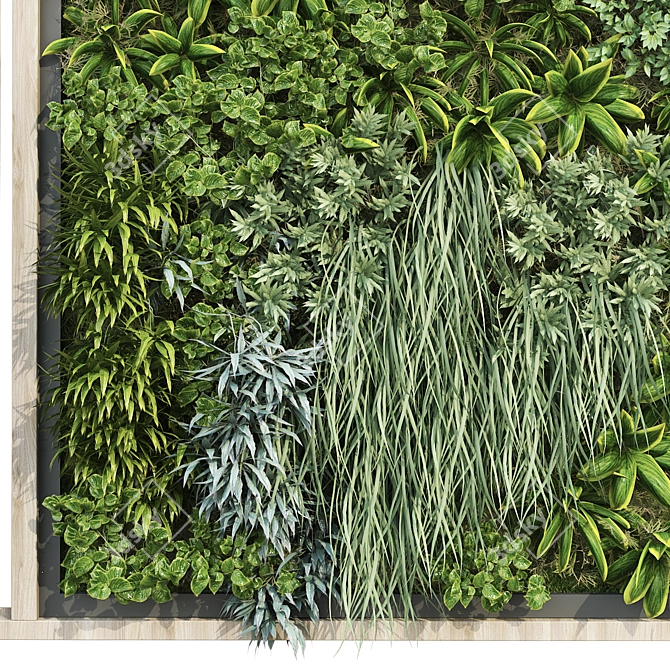 Nature's Oasis Vertical Garden Set 3D model image 5