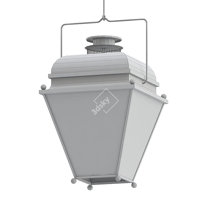 Holborn Large Lantern: Illuminate in Style 3D model image 2