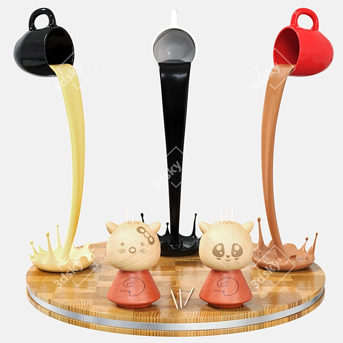 TurboSmooth Kitchen Set 3D model image 1