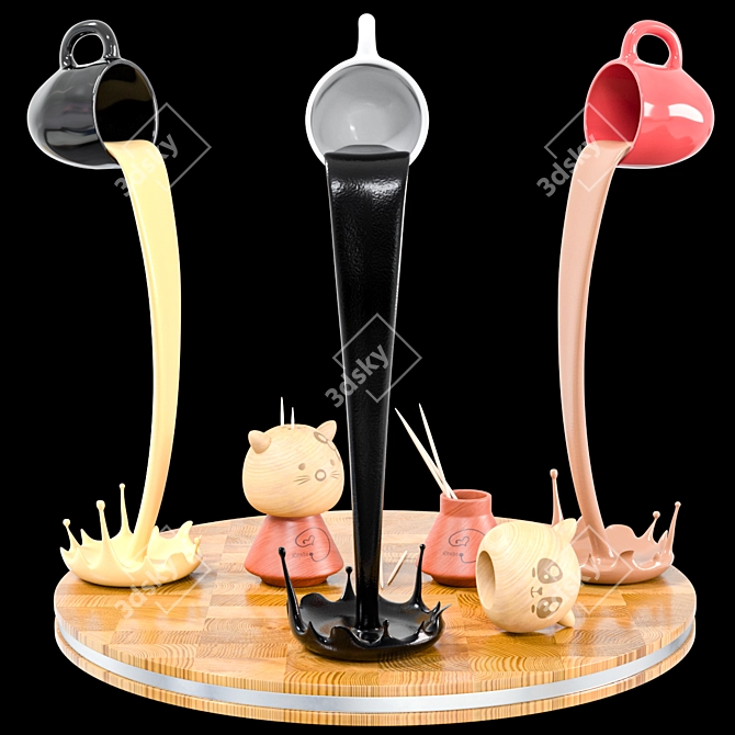TurboSmooth Kitchen Set 3D model image 2