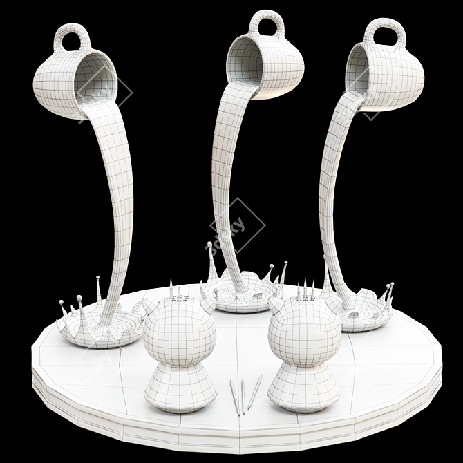 TurboSmooth Kitchen Set 3D model image 8