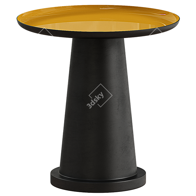 Hanzi Metal Side Table 3D model image 1