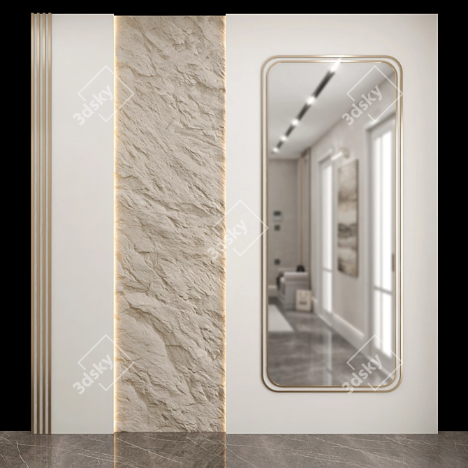 Wall Panel Design | 01  Modern, Textured, Versatile 3D model image 1