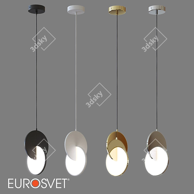 Eurosvet Lang Pendant LED - Stylish Lighting Solution 3D model image 1