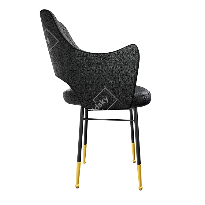 Rigby PBR Low-Poly Chair 3D model image 4