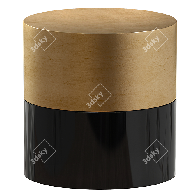 Modern Norcross Drum End Table 3D model image 1
