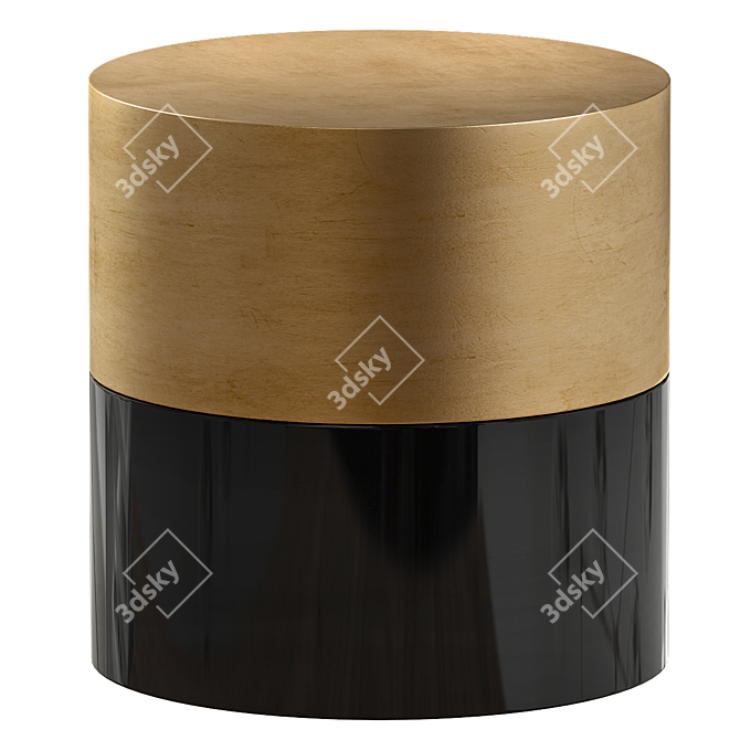 Modern Norcross Drum End Table 3D model image 3