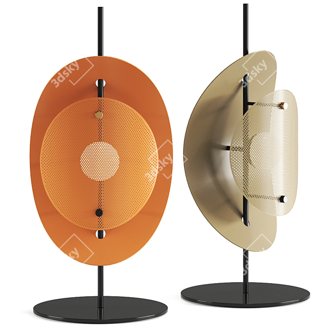 Corolle Table Lamp: Elegant Lighting Solution 3D model image 2