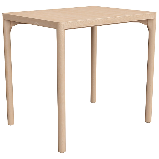 RÅVAROR Oak Dining Table 60x78 cm 3D model image 1