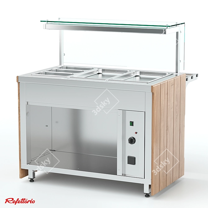 Refettorio RM2 х Capital Bain-Marie: Professional Equipment for Main Courses 3D model image 2