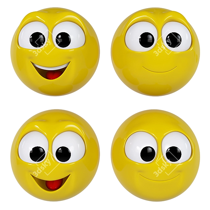 Realistic Emoji Pack | High Quality 3D Models 3D model image 2