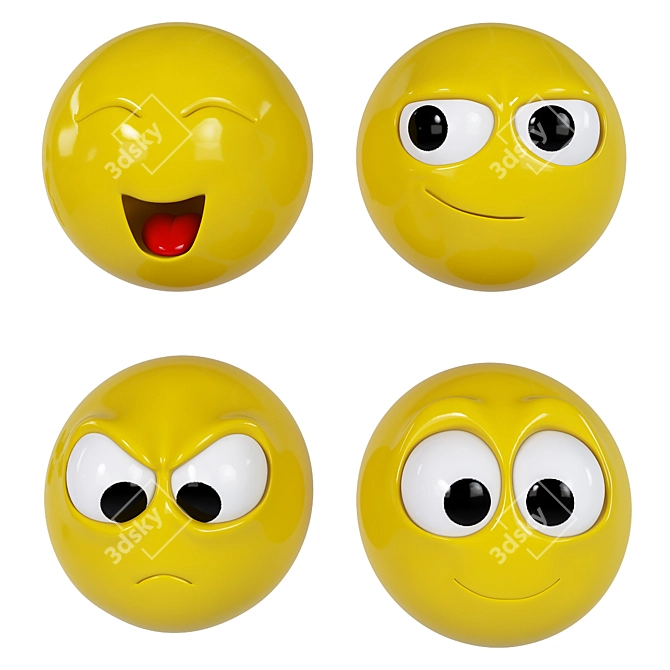 Realistic Emoji Pack | High Quality 3D Models 3D model image 4