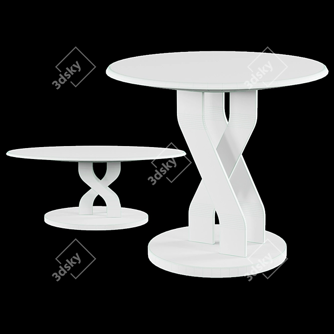 Modern Catania Coffee Table 3D model image 4
