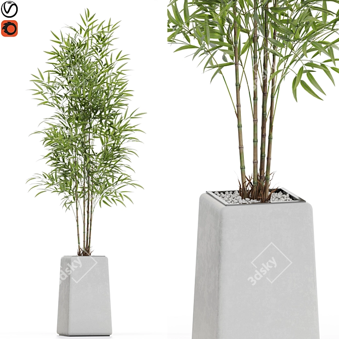 Green Oasis: 614 Exquisite Plants 3D model image 1