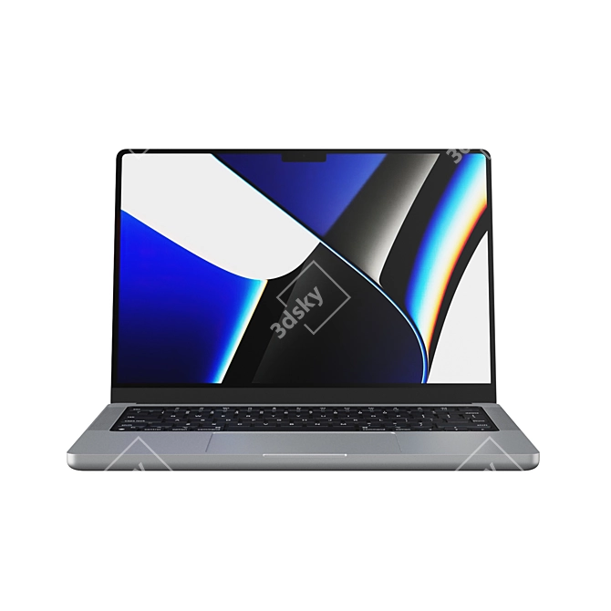 2021 Apple MacBook Pro 14" - Cutting-Edge Tech 3D model image 7