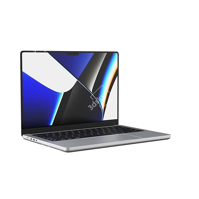 2021 Apple MacBook Pro 14" - Cutting-Edge Tech 3D model image 1