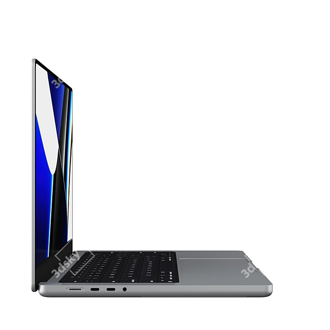 2021 Apple MacBook Pro 14" - Cutting-Edge Tech 3D model image 2