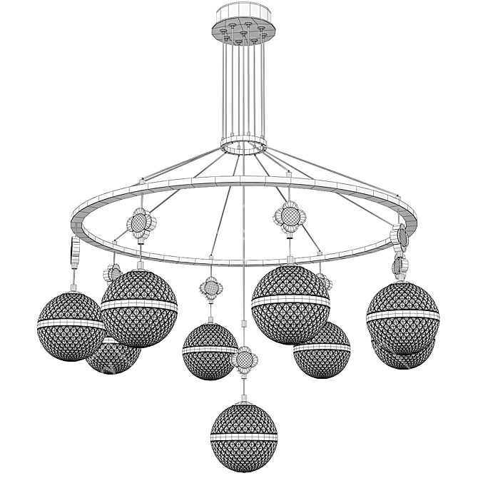 Unique Design LUARA_CH Pendant Lamp 3D model image 5