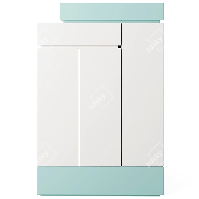 3D Wardrobe: Stylish and Practical Storage Solution 3D model image 2