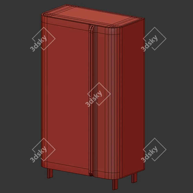 Paris Paname Wardrobe: Elegant and Functional 3D model image 2