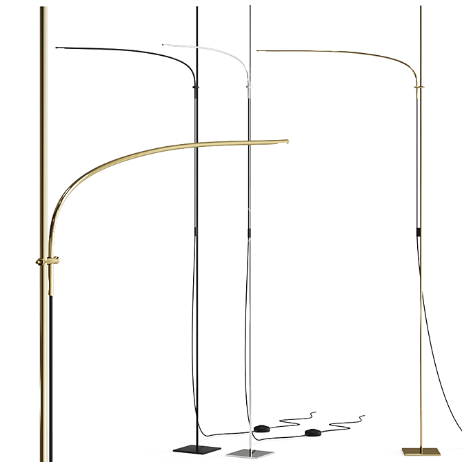 Uau Floor Lamp: Sleek and Stylish Illumination 3D model image 1